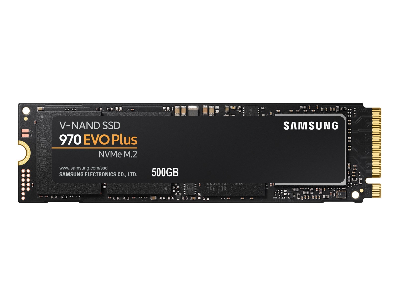 SSD SAMSUNG- Gen3 x 4- 970 EVO plus- 500 GB- M.2- PCIe Gen3.0 x4- V-Nand 3bit MLC- R/W: 3500/3200 MB/s- MZ-V7S500BW
