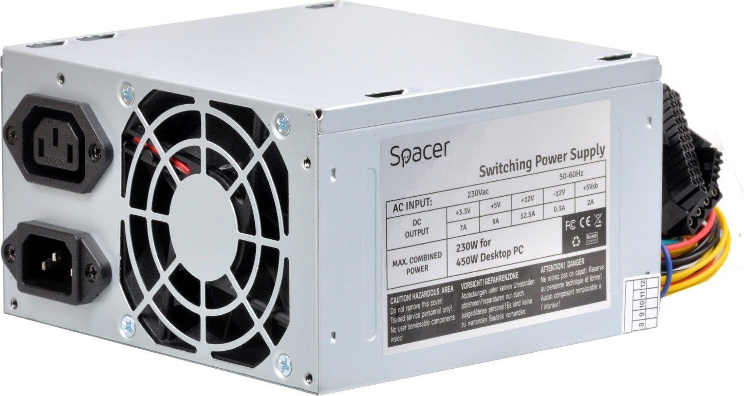 SURSA SPACER 450 (230W for 450W Desktop PC) SPS-ATX-450- (include TV 1-5 lei)