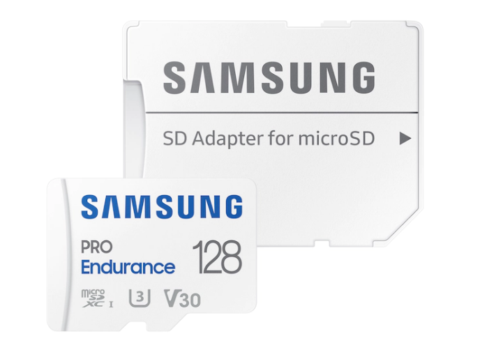 SAMSUNG PRO Endurance microSD Class10 128GB incl adapter R100/W40 up to 70080 hours- MB-MJ128KA/EU TV 0.03 lei)