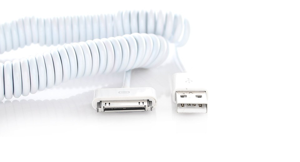 Cablu spiralat, USB - Iphone