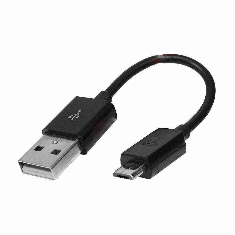 Cablu adaptor USB A tata - micro USB tata - negru - 13 cm Cablu adaptor USB A tata - micro USB tata - negru - 13 cm