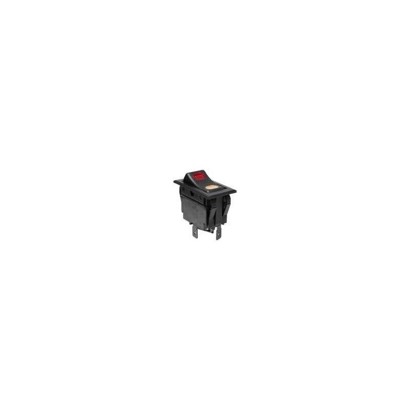 Comutator auto cu bec ON-OFF-ON - 12V - 45x25x46mm