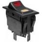 Comutator auto cu bec ON-OFF-ON - 12V - 45x25x46mm
