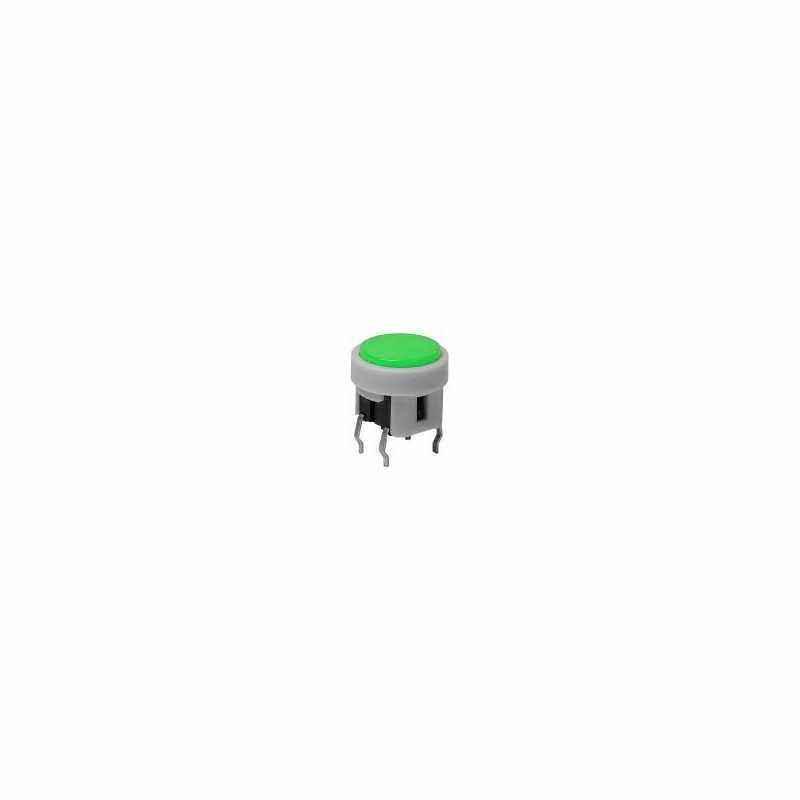 Intrerupator dublu fara retinere ON-OFF - 10x12mm - verde
