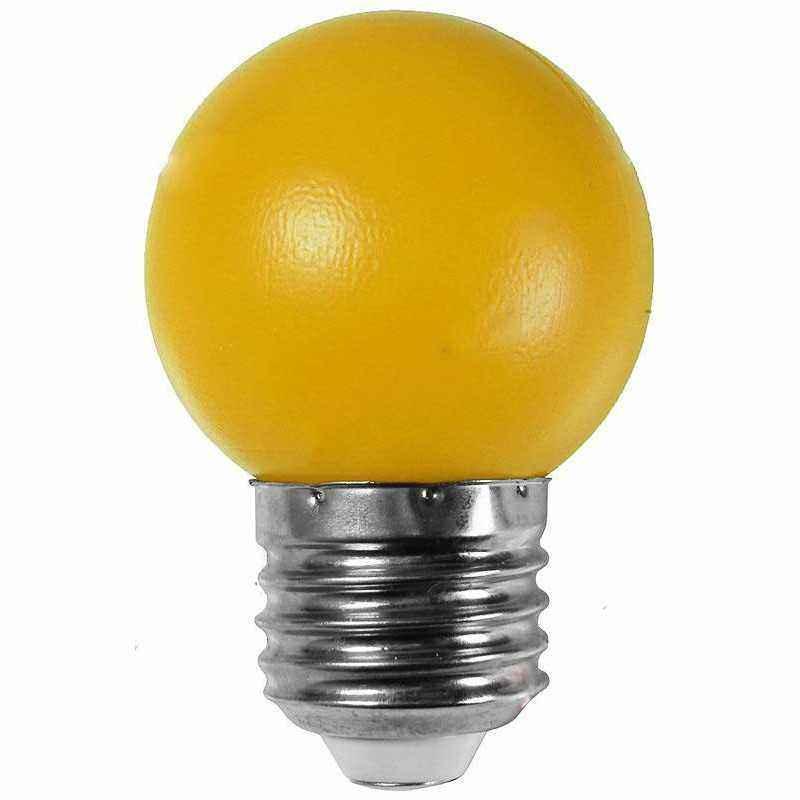 Bec cu led ornamental 0.4W - dulie E27 - lumina galbena
