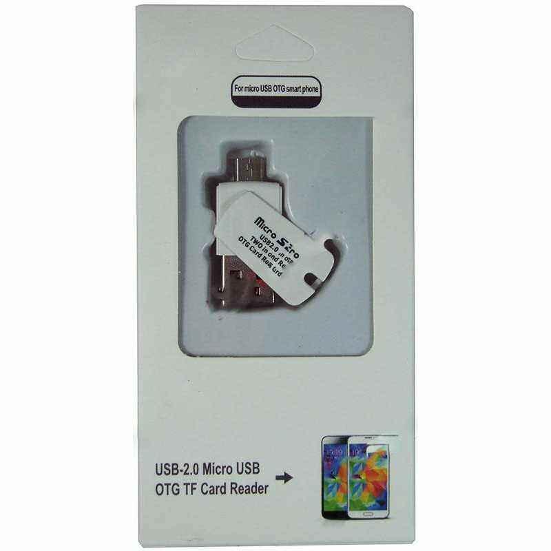 Mufa adaptoare/cititor carduri USB tata - micro USB tata, card micro SD