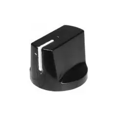 Buton plastic negru - 14x19mm