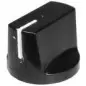 Buton plastic negru - 14x19mm