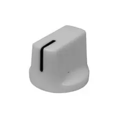 Buton plastic alb - 14x19mm
