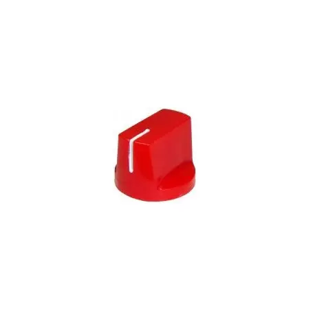 Buton plastic rosu - 14x19mm