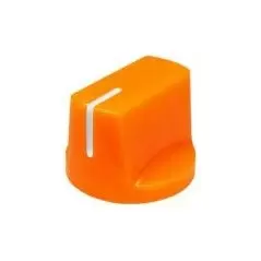 Buton plastic portocaliu - 14x19mm