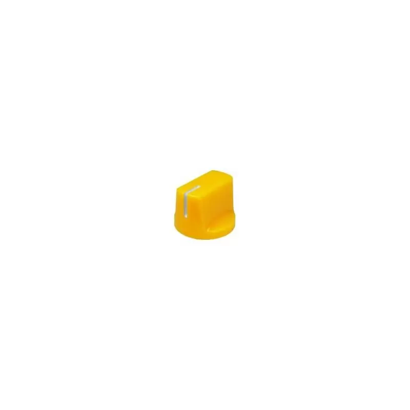 Buton plastic galben - 14x19mm