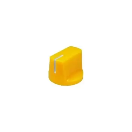 Buton plastic galben - 14x19mm