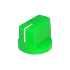 Buton plastic verde - 14x19mm