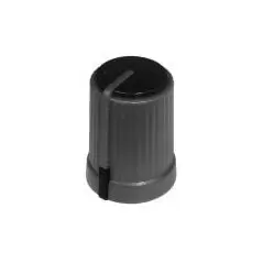 Buton plastic negru - 17x12mm
