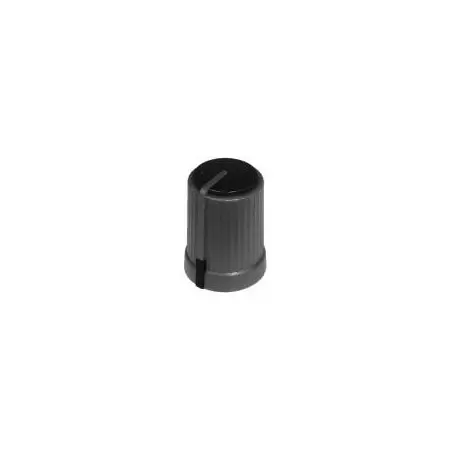 Buton plastic negru - 17x12mm
