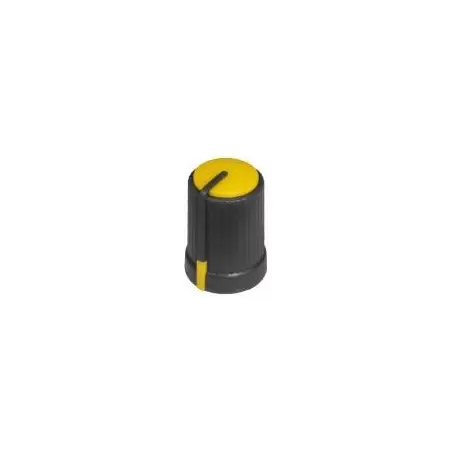 Buton plastic galben - 17x12mm