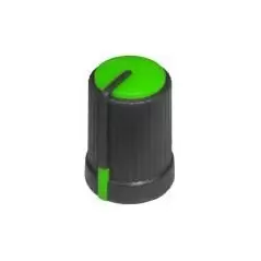 Buton plastic verde - 17x12mm