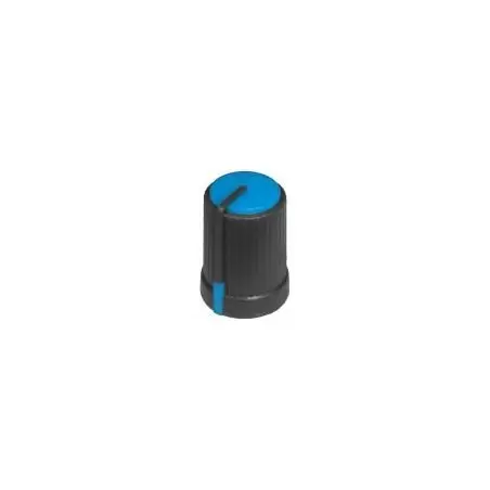 Buton plastic albastru - 17x12mm