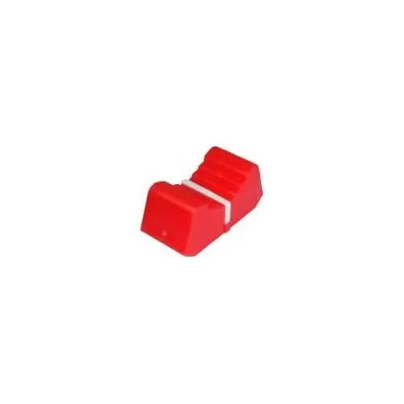 Buton plastic rosu - 25x12x11mm