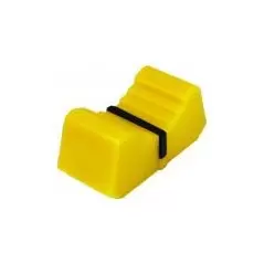 Buton plastic galben - 25x12x11mm