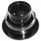 Buton plastic, negru - Ø 58mm