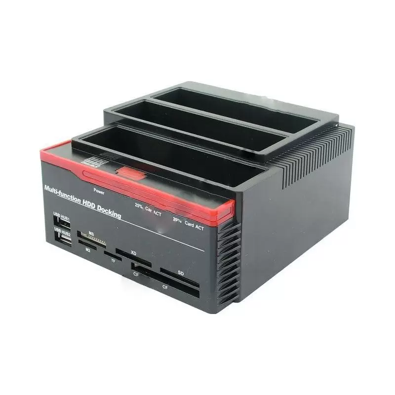 Cititor/inscriptor de carduri 3xHDD SATA2x HUB interfata USB 2.0