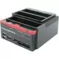 Cititor/inscriptor de carduri 3xHDD SATA2x HUB interfata USB 2.0