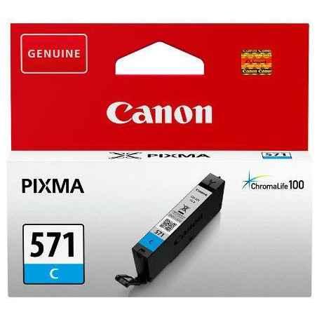 Cartus Cerneala Original Canon Cyan- CLI-571C- pentru Pixma