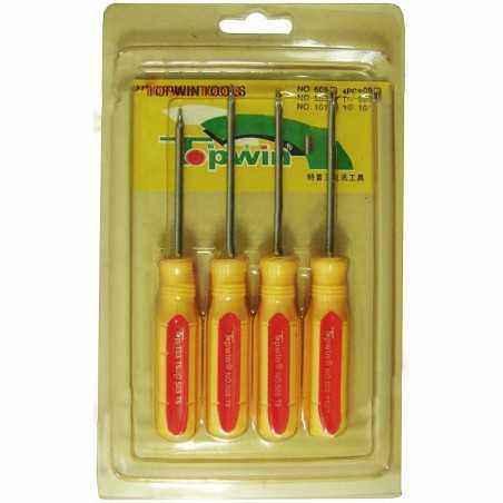 Set 4 surubelnite - T5 T6 T8 T10 tija: 50x3mm