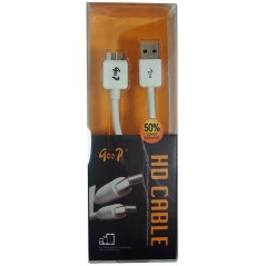Cablu USB A 3.0 tata - micro USB 3.0 tata - alb - 1 m