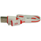 Cablu adaptor plat alimentare USB A tata - micro USB tata - 30cm