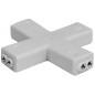 Adaptor 4x2 pini mama in cruce pentru benzi cu LED-uri Adaptor 4x2 pini mama in cruce pentru benzi cu LED-uri