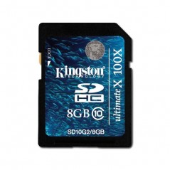 KINGSTON Memory ( flash cards ) 8GB SD Card High Capacity Class 10, Plastic
