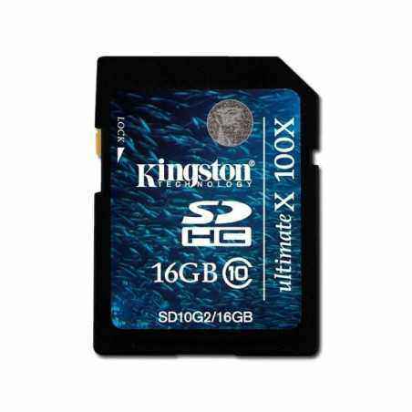 KINGSTON Memory ( flash cards ) 16GB SD Card High Capacity Class 10 100x