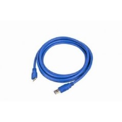 Cablu de date USB3.0 AM la micro USB BM, lungime cablu: 1.8m, Albastru, GEMBIRD