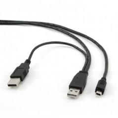 Cablu de date USB2.0, lungime cablu: 0.9m, Negru, GEMBIRD