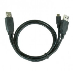 Cablu de date USB2.0, lungime cablu: 0.9m, Negru, GEMBIRD