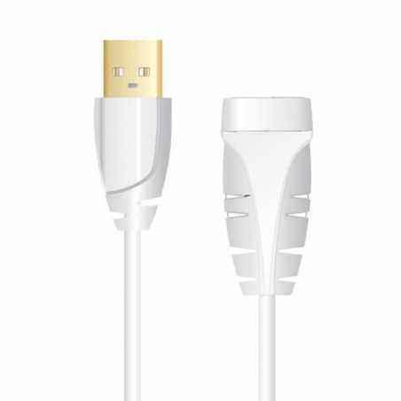 CABLU USB2.0 Plus prel. A (T) - A (M), 2.0m, White