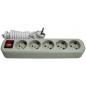 Prelungitor de retea fara impamantare - 5 prize 220V/16A