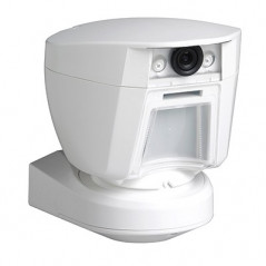 Detector PIR de exterior, wireless (PowerG), cu camera video integrata