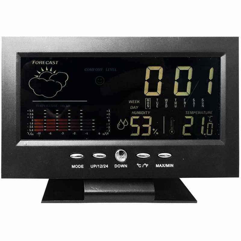 Statie meteo, calendar, alarma, ceas, termometru, afisaj LCD