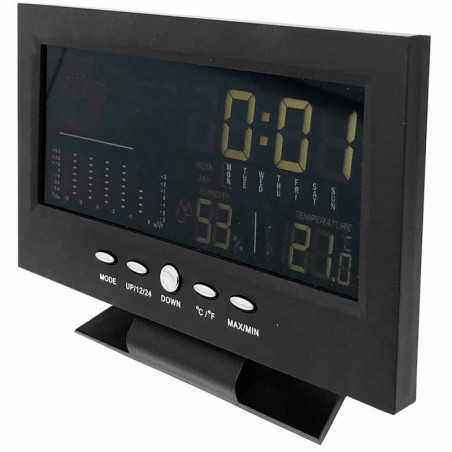 Statie meteo, calendar, alarma, ceas, termometru, afisaj LCD