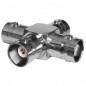 Adaptor BNC mama - 3 x BNC mama (metalic)