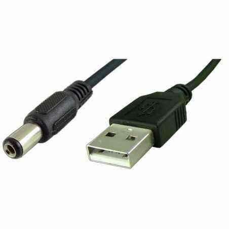 Cablu USB A tata - jack c.c. 2.1x5.5x11 mm tata - 1.5 m