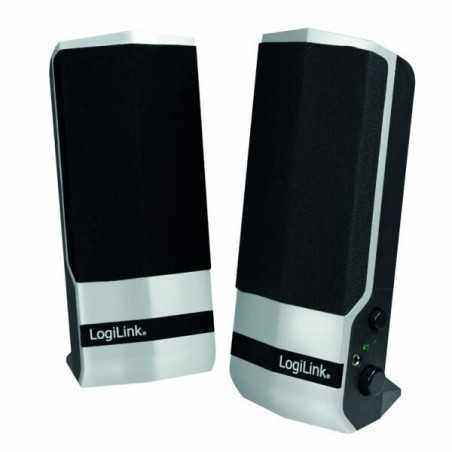 BOXE LOGILINK 2.0, RMS: 4.8W (2 x 2.4W), black&silver, USB power