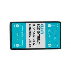 Releu static, 3…32V c.c. - 380V/1A c.a. 32x18x18mm