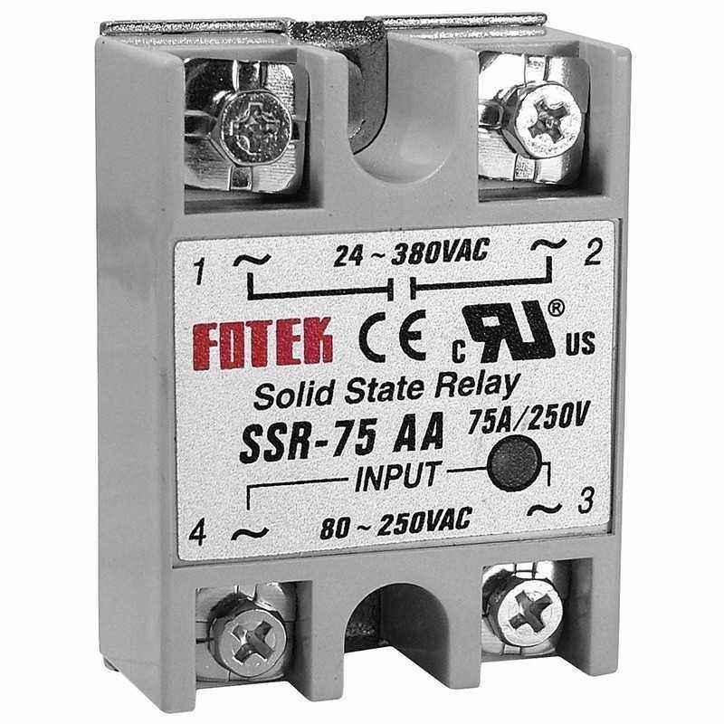 Releu static 80 - 250 V c.a. - 24 - 380 V c.a. / 75 A - SSR-75 AA