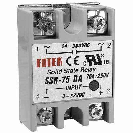 Releu static 3 - 32 V c.c. - 24 - 380 V c.a. / 80 A - SSR-80 DA