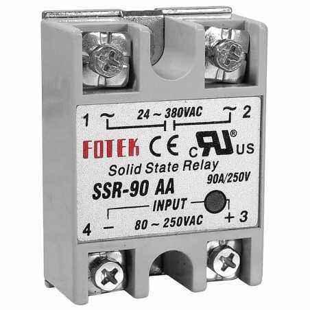 Releu static 80 - 250 V c.a. - 24 - 380 V c.a. / 90 A - SSR-90 AA